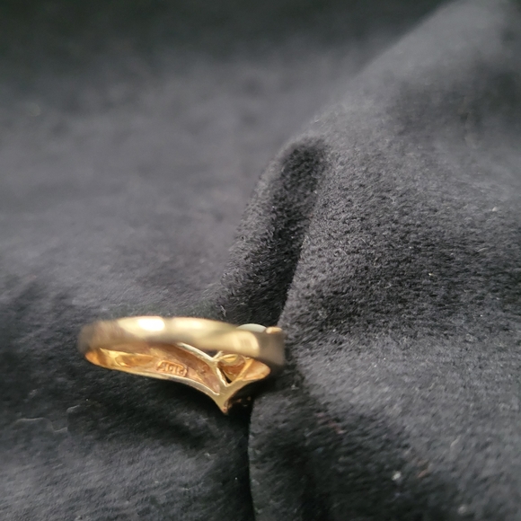 Freshwater Pearl Diamond 10K Ring Size 7 - Picture 5 of 5